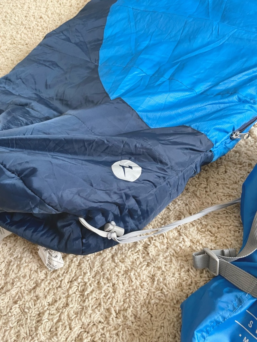 Marmot Trestles 15 Regular Length Sleeping Bag Lightweight Packable Backpacking - Picture 2 of 15